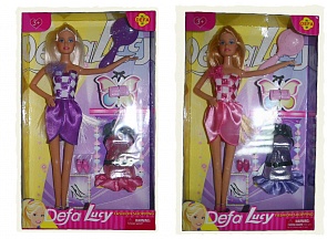 Кукла Defa с дополнительным платьем и аксессуарами, 2 вида (Defa Lucy, 8212d)